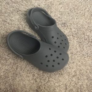 Gray crocs
